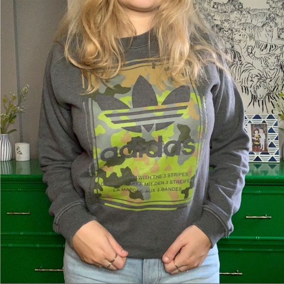 adidas Tops - Adidas Camo Sweatshirt